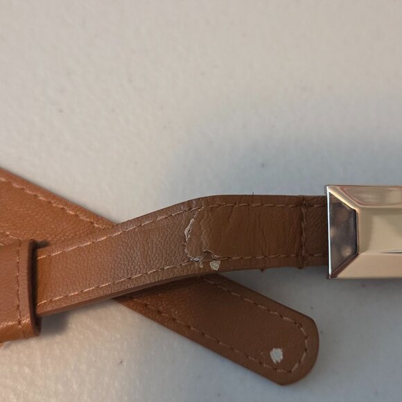 WHBM Striped Slimming Sheath w/ Faux Leather trim and Matching Jacket, Size 0/XS - Picture 9 of 9